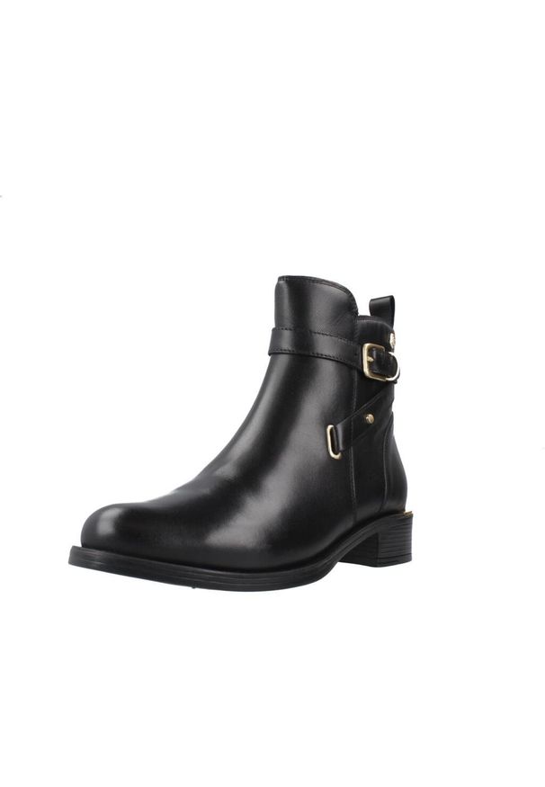 Carmela - CARMELA 162475C Czarny. Kolor: czarny. Materiał: skóra, tkanina. Styl: sportowy