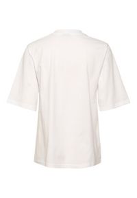 Kaffe T-Shirt Bloom 10507308 Biały Loose Fit. Kolor: biały. Materiał: bawełna