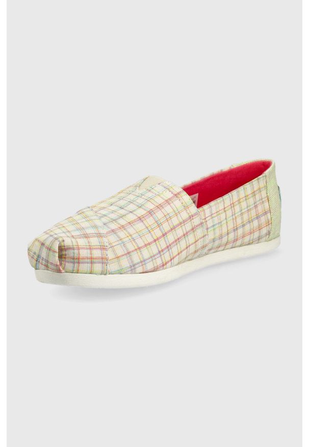 Toms espadryle Alpargata. Nosek buta: okrągły. Materiał: guma. Obcas: na obcasie. Wysokość obcasa: niski