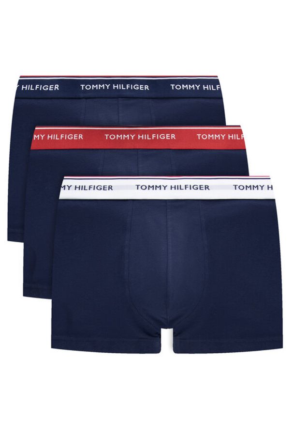 TOMMY HILFIGER - Tommy Hilfiger Komplet 3 par bokserek 3P Trunk 1U87903842 Granatowy. Kolor: niebieski. Materiał: bawełna