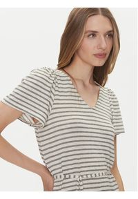 Vero Moda Sukienka letnia Gina 10325612 Beżowy Regular Fit. Kolor: beżowy. Materiał: wiskoza. Sezon: lato #3