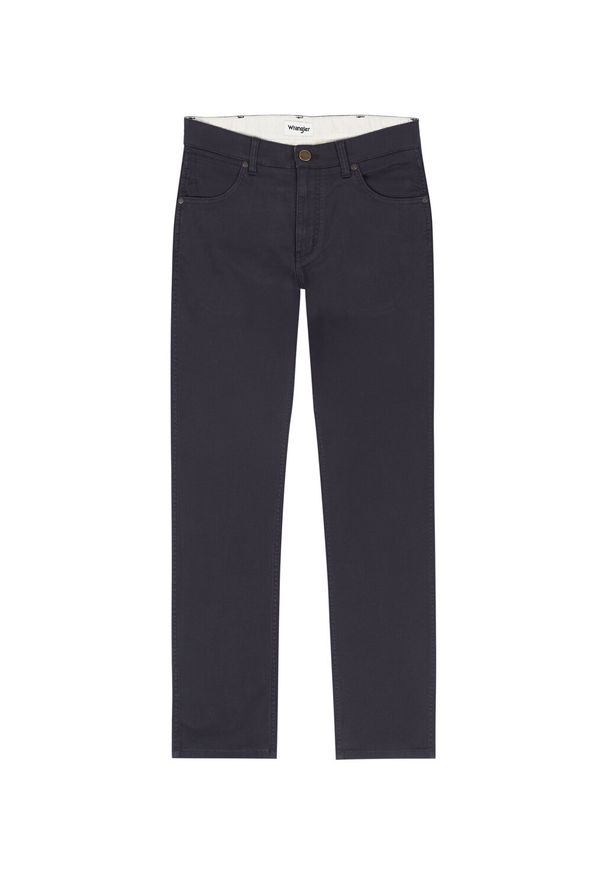 Wrangler - WRANGLER MESKIE SPODNIE MATERIAŁOWE MATERIAŁ GREENSBORO DARK NAVY W15QLNXAE. Materiał: materiał