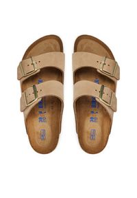Birkenstock Klapki Arizona 1019016 Beżowy. Kolor: beżowy. Materiał: skóra, nubuk #4