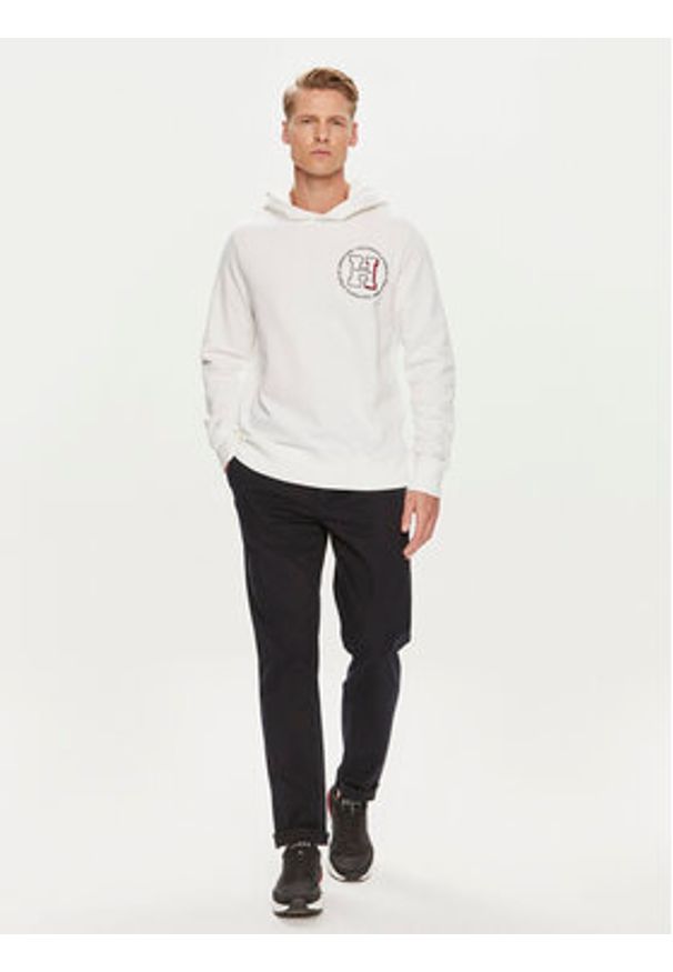 TOMMY HILFIGER - Tommy Hilfiger Bluza MW0MW34383 Biały Regular Fit. Kolor: biały. Materiał: bawełna