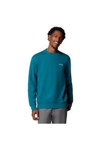 columbia - Bluza dresowa sportowa męska Marble Canyon French Terry Crew. Kolor: zielony. Materiał: poliester, bawełna. Sport: bieganie
