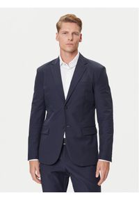 Guess Marynarka M4YN00 WG9Z2 Granatowy Regular Fit. Kolor: niebieski. Materiał: syntetyk #1
