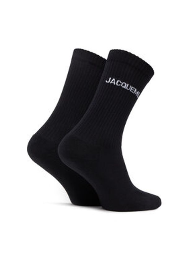 JACQUEMUS Skarpety długie 21H213AC003-5000 Czarny. Kolor: czarny. Materiał: bawełna, materiał