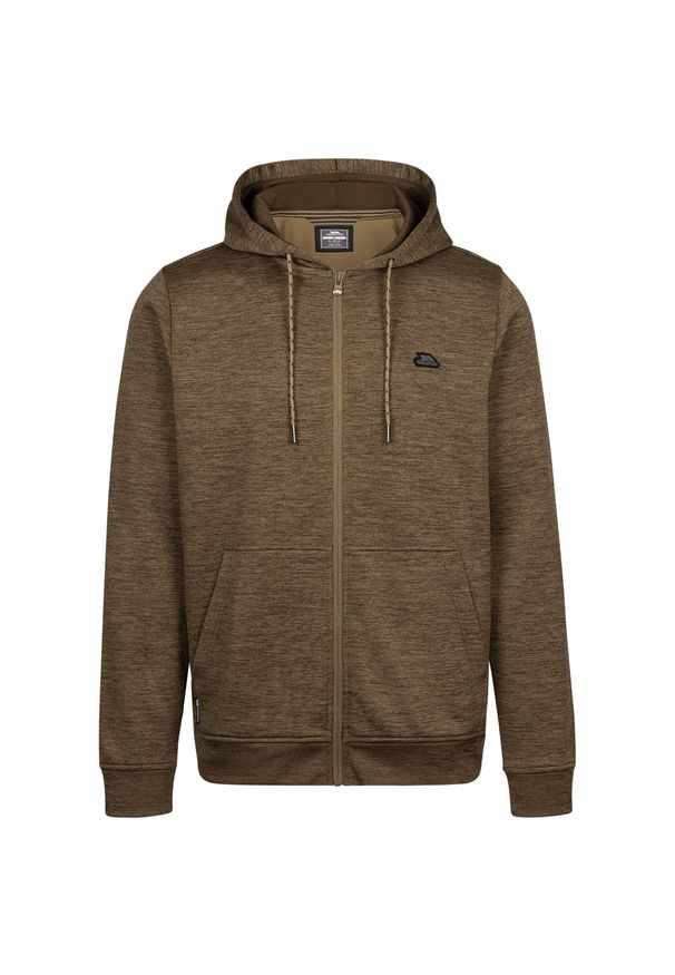 TRESPASS - Męska Bluza Z Kapturem Fewston Full Zip. Typ kołnierza: kaptur. Kolor: wielokolorowy, brązowy, zielony. Styl: sportowy. Sport: turystyka piesza