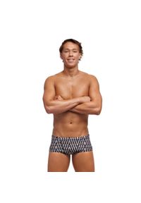FUNKITA - Kąpielówki męskie spodenki na basen plażę Funky Trunks Dark Night. Kolor: biały, wielokolorowy, szary