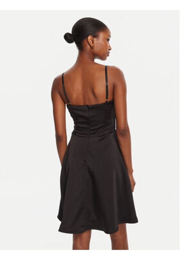 Rinascimento Sukienka koktajlowa CFC0125219003 Czarny Slim Fit. Kolor: czarny. Materiał: syntetyk. Styl: wizytowy