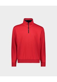 PAUL & SHARK - Czerwony sweter z kołnierzem. Kolor: czerwony. Materiał: jeans, bawełna. Długość rękawa: długi rękaw. Długość: długie. Wzór: aplikacja. Styl: sportowy #2