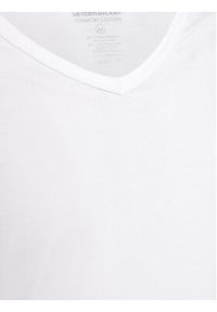 Seidensticker Komplet 2 t-shirtów 12.200014 Biały Slim Fit. Kolor: biały. Materiał: wiskoza #3