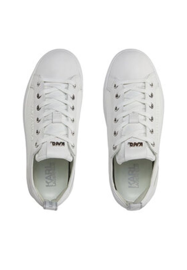 Karl Lagerfeld - KARL LAGERFELD Sneakersy KL65019 Biały. Kolor: biały. Materiał: materiał
