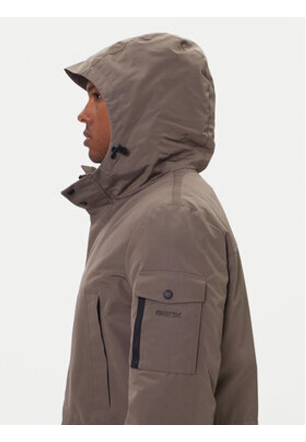 Geox Parka Velletri M5628F T3285 F1432 Brązowy Regular Fit. Kolor: brązowy. Materiał: syntetyk