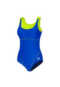 Strój jednoczęściowy pływacki damski Aqua Speed Cora. Kolor: niebieski, żółty, wielokolorowy