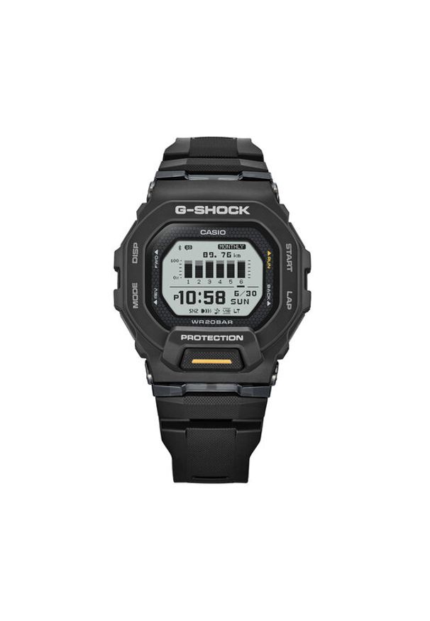 G-Shock Zegarek G-Squad GBD-200-1A1ER Czarny. Kolor: czarny. Materiał: syntetyk