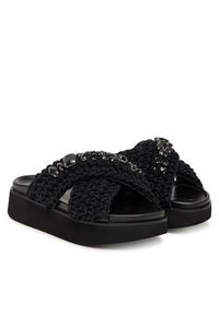 Inuikii Klapki Woven Stones Platform 1004.005.0043 Czarny. Kolor: czarny. Materiał: materiał. Obcas: na platformie #6