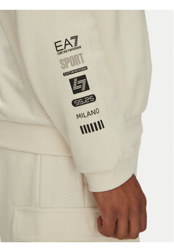 EA7 Emporio Armani Bluza 7M000324 AF12660 U1112 Écru Regular Fit. Materiał: bawełna