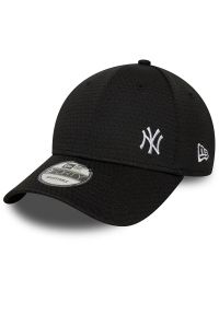 Czapka unisex New Era New York Yankees MLB Flawless Mesh 9FORTY 60691115 - czarna. Kolor: czarny. Materiał: mesh. Wzór: haft. Styl: elegancki, klasyczny #1