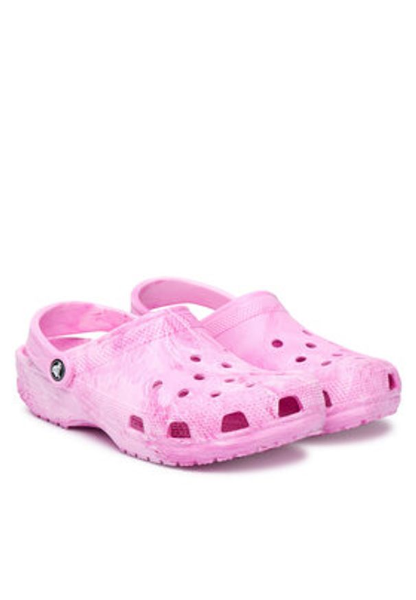Crocs Klapki Classic Watercolor Marbled Clog 211583 Różowy. Kolor: różowy