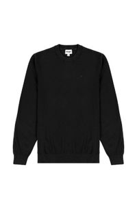 Wrangler - WRANGELR CREWNECK KNIT MĘSKI SWETER ELEGANCKI CIEPŁY LOGO REAL BLACK 112343108 W8A0011937. Styl: elegancki #4