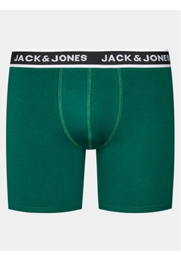 Jack & Jones - Jack&Jones Komplet 3 par bokserek 12246324 Zielony. Kolor: zielony. Materiał: bawełna