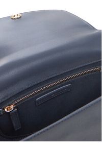 TOMMY HILFIGER - Tommy Hilfiger Torebka Th Logotape Saddle Bag AW0AW17184 Granatowy. Kolor: niebieski. Materiał: skórzane
