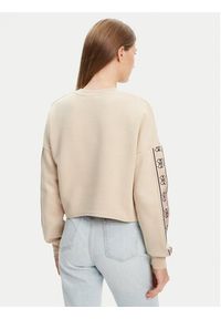 Guess Bluza V3BQ16 KB3P2 Beżowy Regular Fit. Kolor: beżowy. Materiał: syntetyk, bawełna #4