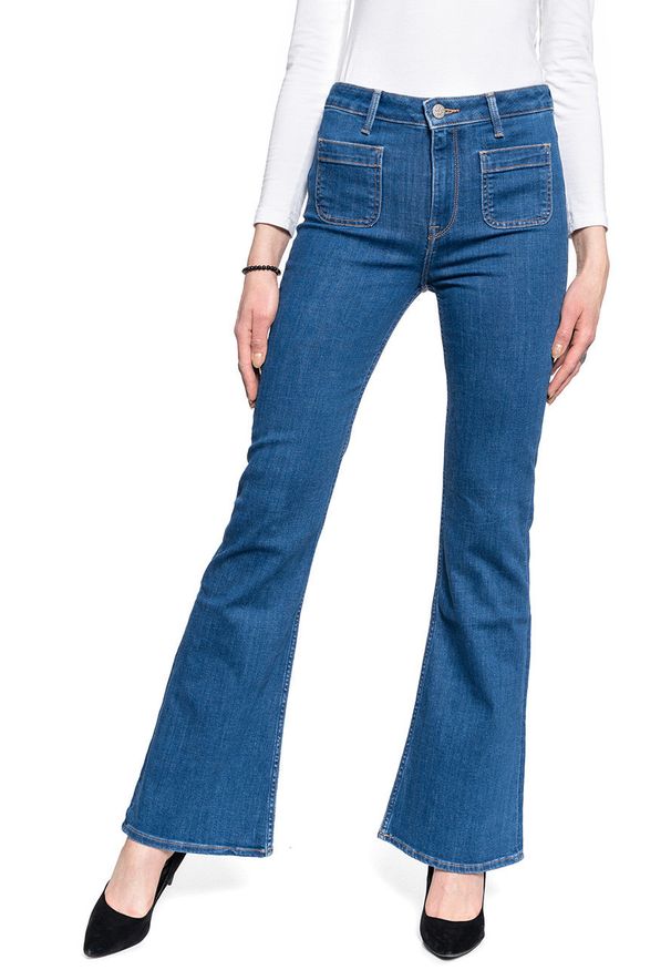 Lee - LEE FLARE DAMSKIE SPODNIE JEANSOWE L31NMANS 112107210