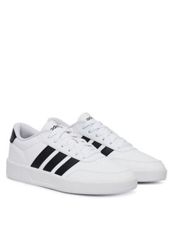 Adidas - adidas Sneakersy Breaknet 3.0 JR3547 Biały. Kolor: biały. Materiał: skóra