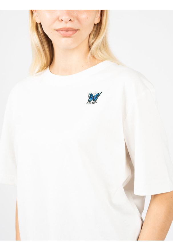 Silvian Heach T-Shirt "Kaisa" | PGP22373TS | Kaisa | Kobieta | Biały. Kolor: biały. Materiał: bawełna. Długość rękawa: krótki rękaw. Długość: krótkie