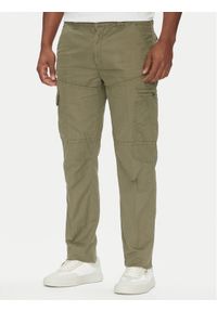 Aeronautica Militare Spodnie materiałowe 251PA1662CT3526 Khaki Regular Fit. Kolor: brązowy. Materiał: bawełna