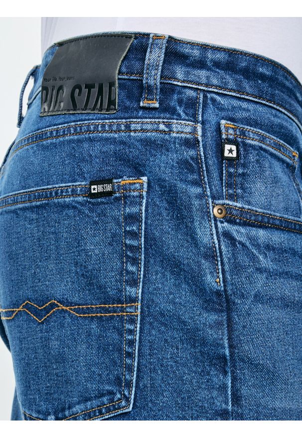 Big-Star - Jeansy męskie granatowe Brandon 763. Okazja: na co dzień. Kolor: niebieski. Styl: klasyczny, casual