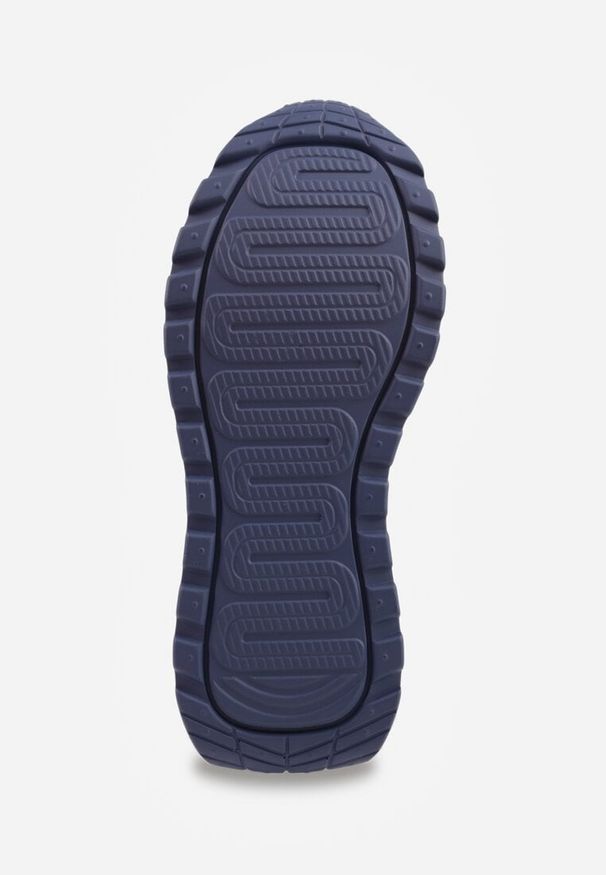 Renee - Granatowe Sneakersy ze Skóry Naturalnej na Platformie Cezella. Okazja: na co dzień. Kolor: niebieski. Materiał: skóra. Obcas: na platformie