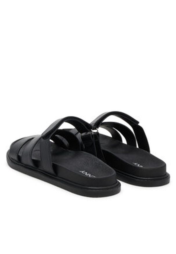 Jenny - JENNY Klapki LB-P1941A-YLD Czarny. Kolor: czarny. Materiał: materiał, syntetyk