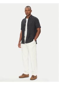 TOMMY HILFIGER - Tommy Hilfiger Koszula MW0MW35207 Czarny Regular Fit. Kolor: czarny. Materiał: len #4
