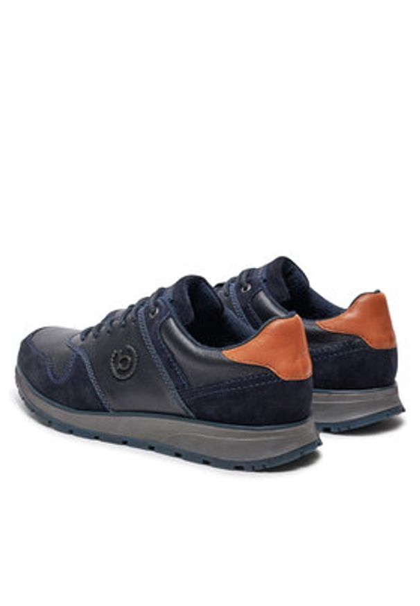 Bugatti Sneakersy BUGATTI-331APA021410 4141 DARK BLUE / DARK BLUE Granatowy. Kolor: niebieski. Materiał: skóra
