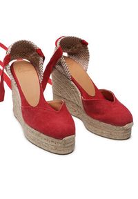 Castañer Espadryle Chiara/8ED/002 021668-604 Czerwony. Kolor: czerwony. Materiał: materiał #7