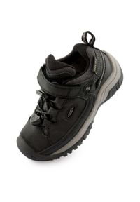 keen - KEEN Jr Targhee Low WP dziecięce buty trekkingowe roz.24 czarny/szary. Okazja: na co dzień. Kolor: czarny #1