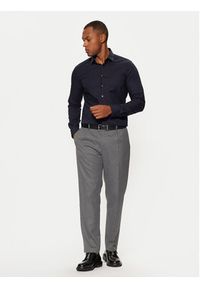 Calvin Klein Koszula K10K108426 Granatowy Slim Fit. Kolor: niebieski. Materiał: bawełna #5