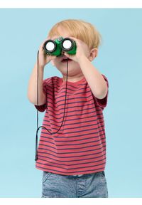 Sinsay - Koszulka w paski - czerwony. Kolor: czerwony. Wzór: paski #1