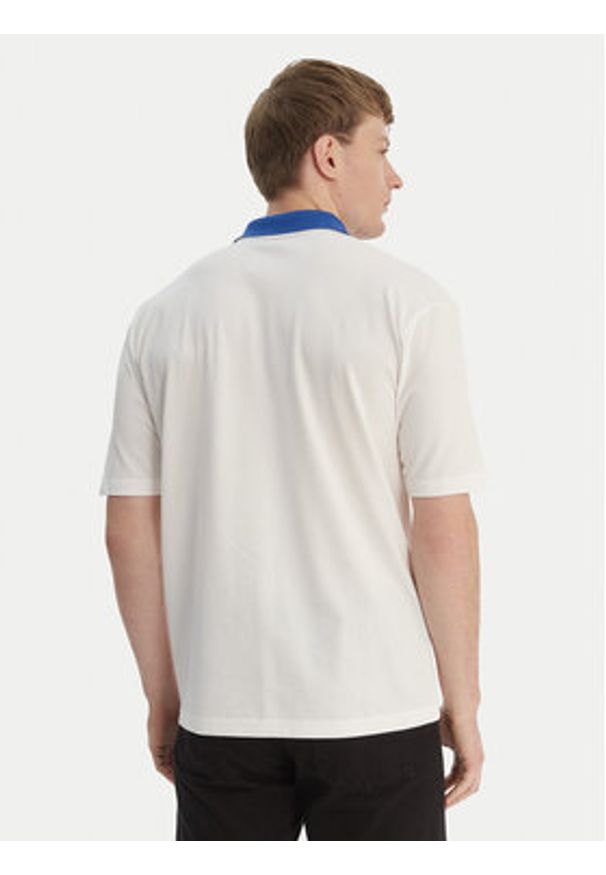 Hugo - HUGO Polo Dunios_RB 50559650 Biały Regular Fit. Typ kołnierza: polo. Kolor: biały. Materiał: bawełna