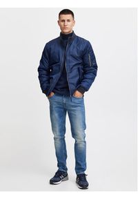 Blend Kurtka bomber 20715952 Granatowy Regular Fit. Kolor: niebieski. Materiał: syntetyk