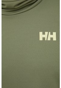 Helly Hansen bluza sportowa Verglas Shade kolor zielony gładka. Kolor: zielony. Materiał: materiał. Wzór: gładki. Styl: sportowy #2