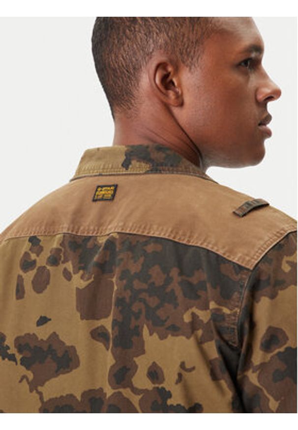 G-Star RAW - G-Star Raw Koszula Cargo Pkt D26900-D553 Zielony Regular Fit. Kolor: zielony. Materiał: bawełna