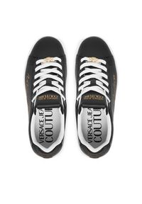 Versace Jeans Couture Sneakersy 80VA3SKL ZPB77 G89 Czarny. Kolor: czarny. Materiał: skóra #6
