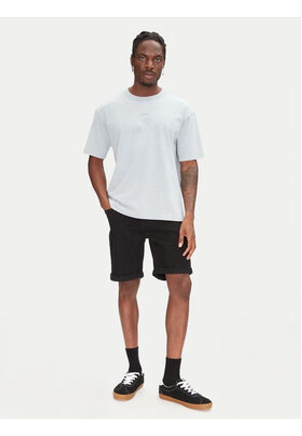 Jack & Jones Szorty jeansowe Rick 12269497 Czarny Regular Fit. Kolor: czarny. Materiał: bawełna