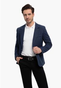 Volcano - Jednorzędowa marynarka JB-ELON. Okazja: na co dzień. Materiał: dzianina, materiał. Styl: klasyczny, casual #1