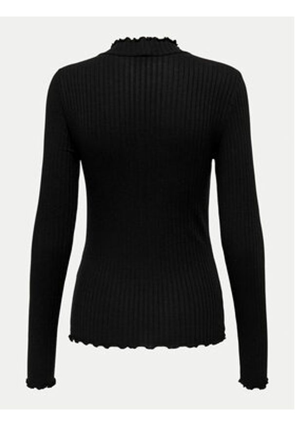 JDY Bluzka Fransiska 15228065 Czarny Slim Fit. Kolor: czarny. Materiał: wiskoza