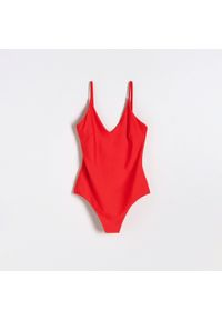 Reserved - Jednoczęściowy kostium kąpielowy - Czerwony. Kolor: czerwony